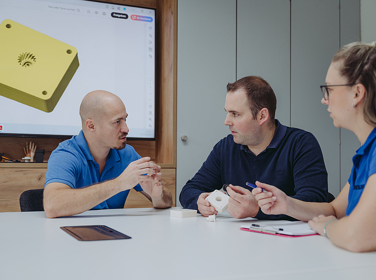Team von Simply3D in einer Projektbesprechung